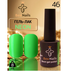 Гель-лак неоновий для нігтів Bee Nails neon gel polish, №46