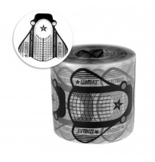 Формы для наращивания ногтей Starlet Professional Муха. прозрачные черные. 300 шт.