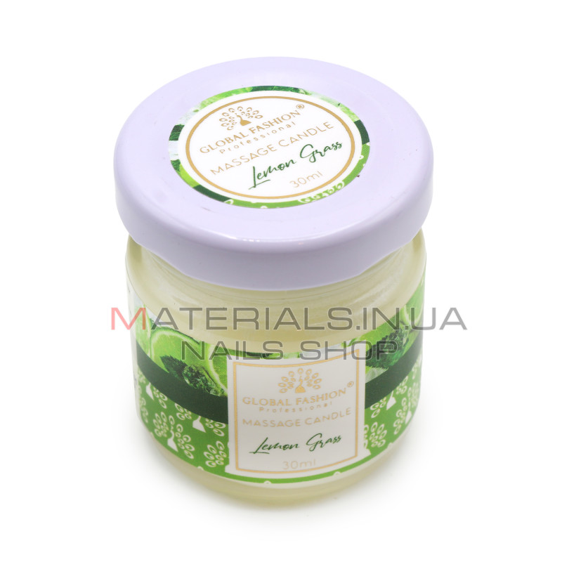 Масажна свічка Global Fashion, 30 ml, Lemon Grass