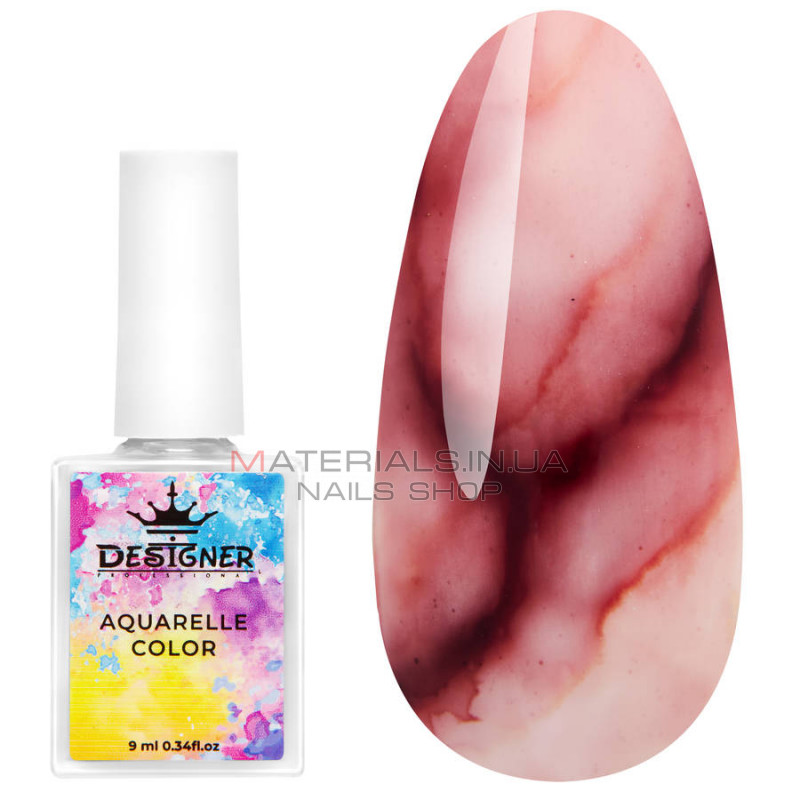 Aquarelle Color Designer №11 акварельні краплі для дизайну нігтів, 9 мл Aquarelle Color Designer №11 акварельні краплі для дизайну нігтів, 9 мл