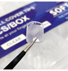Типи гелеві Soft Gel Tips, 600 шт., Квадрат короткі