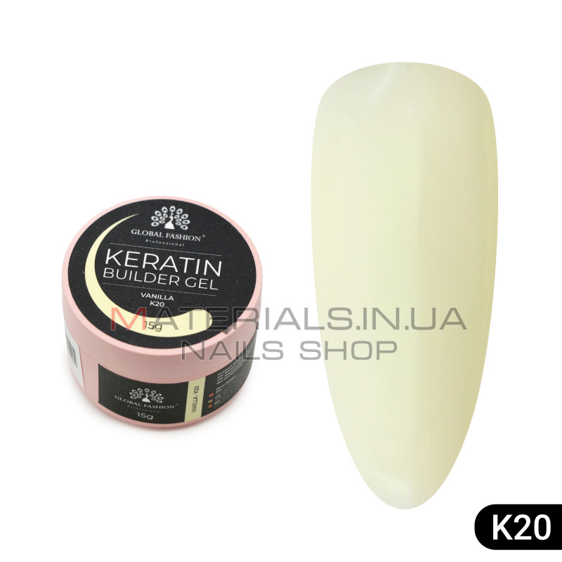 KERATIN BUILDER GEL, Global Fashion, 15 g, K20