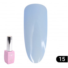 Кольорова френч база для гель лаку Global Fashion, Color French Base Coat 8 мл, 15