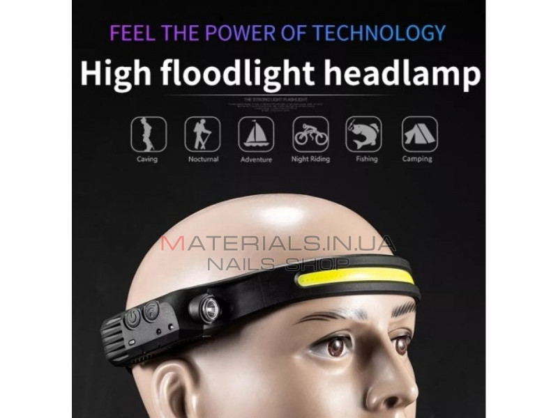 Ліхтарик W689-1 Touch Control Multifunction induction Headlamp