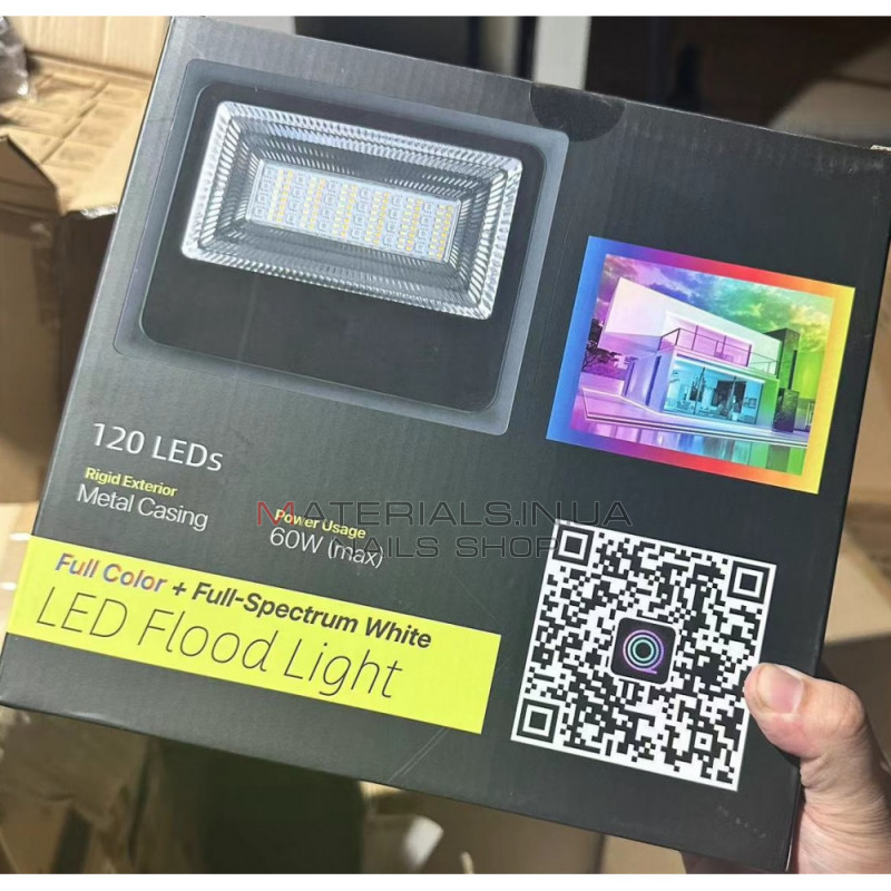 Светодиодный осветитель RGB 60 Вт , управление через мобильное приложение, Bluetooth Светодиодный осветитель RGB 60 Вт , управление через мобильное приложение, Bluetooth