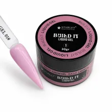 Гель для наращивания и укрепления ногтей Build It Liquid Gel Starlet Professional №01, 30г