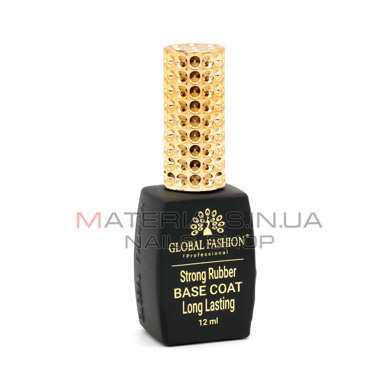 Каучуковая База для гель лака Global Fashion, Strong Long Lasting Base Coat 12 мл