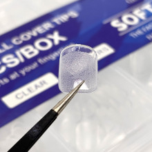 Типи гелеві Soft Gel Tips, 600 шт., Квадрат короткі