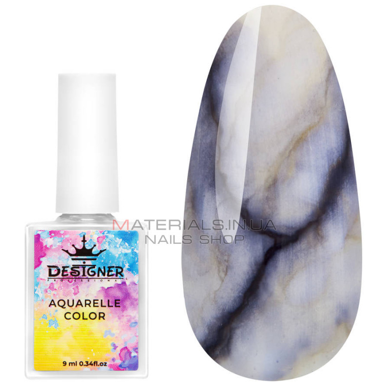 Aquarelle Color Designer №09 акварельні краплі для дизайну нігтів, 9 мл Aquarelle Color Designer №09 акварельні краплі для дизайну нігтів, 9 мл