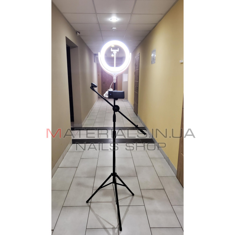 Кільцева лампа Ring Light Kit F-539A, працює від Power Bank