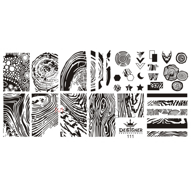 Диск для стемпінгу Designer металевий (12x6 см) №111 Диск для стемпінгу Designer металевий (12x6 см) №111