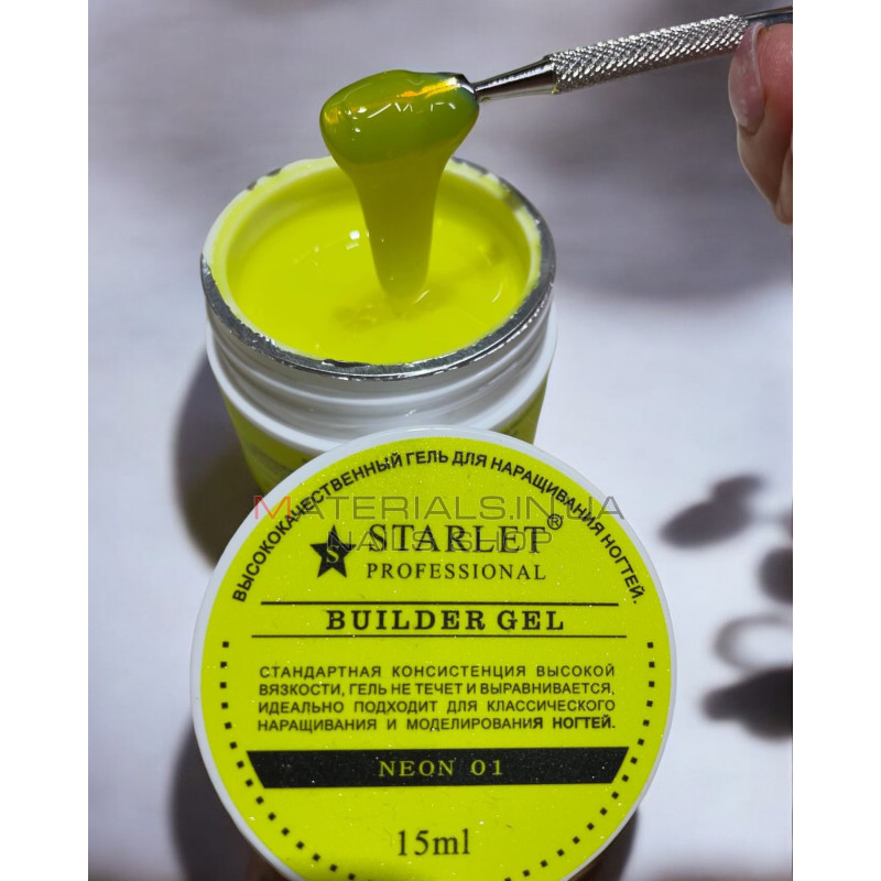 Гель Starlet Professional 15 мл Neon 01 Гель Starlet Professional 15 мл Neon 01