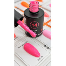 Гель-лак неоновый для ногтей Bee Nails neon gel polish, №14