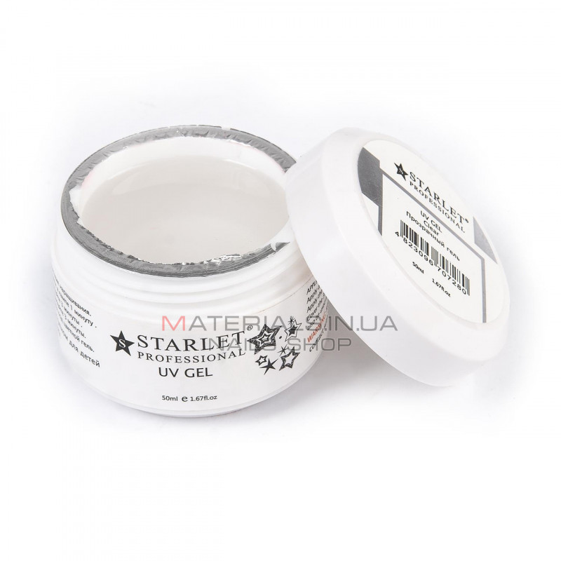 Гель Starlet Professional 50 мл, Прозорий (Clear) Гель Starlet Professional 50 мл, Прозорий (Clear)