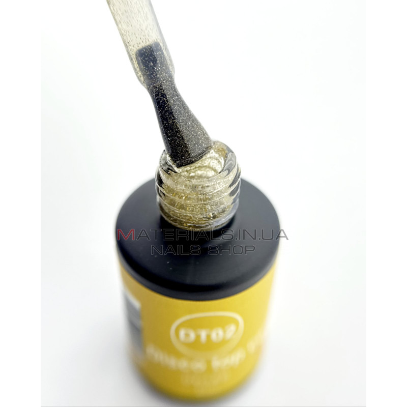 Disco Top Coat Bee Nails, DT02, 8мл (gold) Disco Top Coat Bee Nails, DT02, 8мл (gold)
