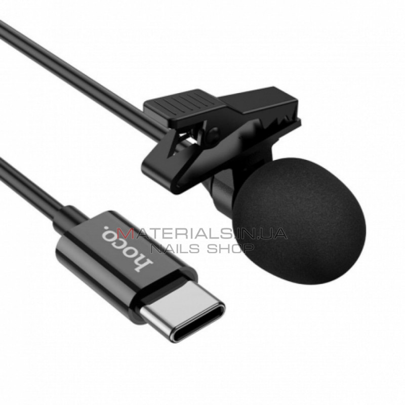 Microphone Hoco L14 Type-C lavalier — Black Microphone Hoco L14 Type-C lavalier — Black