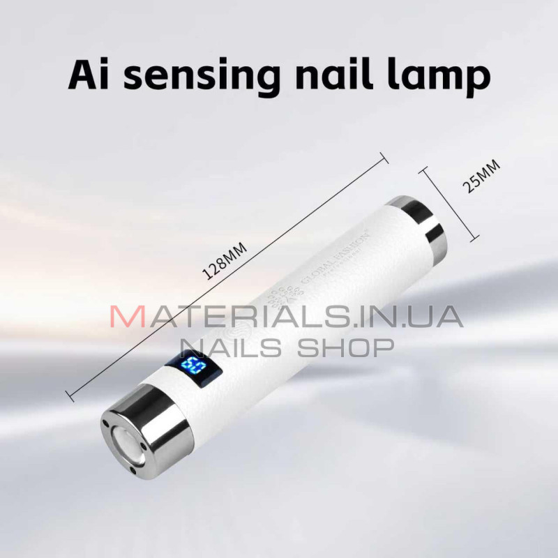 Лампа для манікюру 5 W UV/LED GFL-AI 2 Pro на акумуляторі з USB, біла