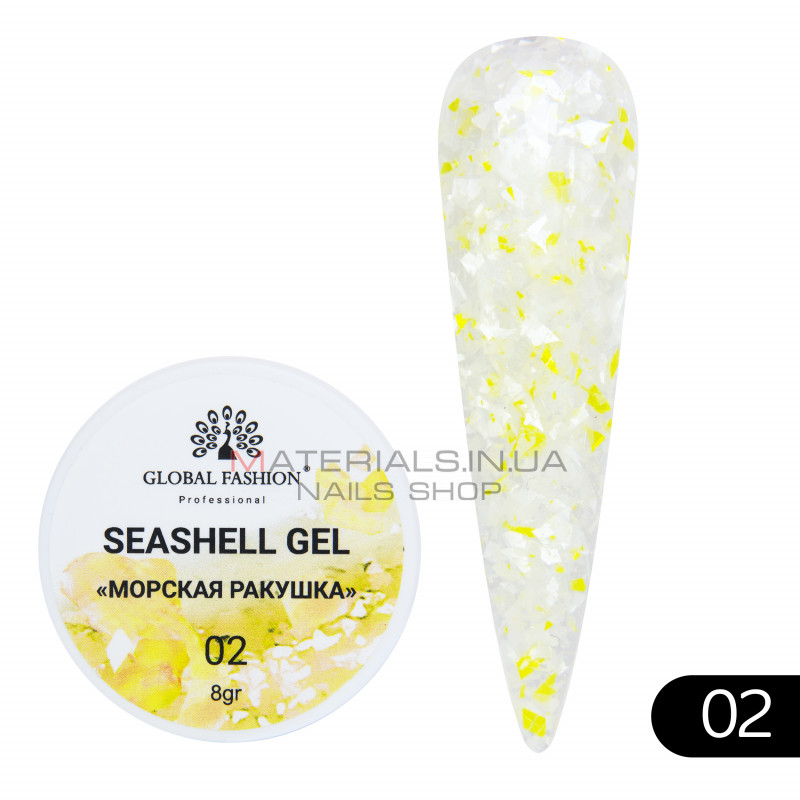 Гель для нігтів SEASHELL GEL "морська мушля" 5 гр, 02 Гель для нігтів SEASHELL GEL "морська мушля" 5 гр, 02