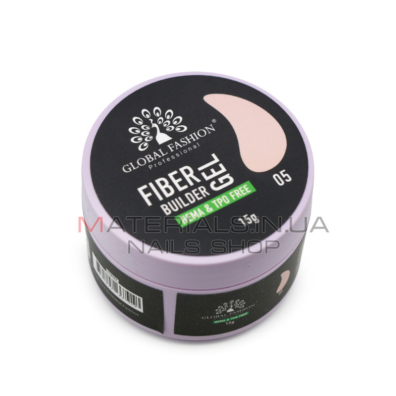 Гель для моделювання нігтів 15 г, Fiber Builder Gel 05