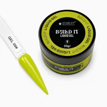 Гель для наращивания и укрепления ногтей Build It Liquid Gel Starlet Professional №09, 30г