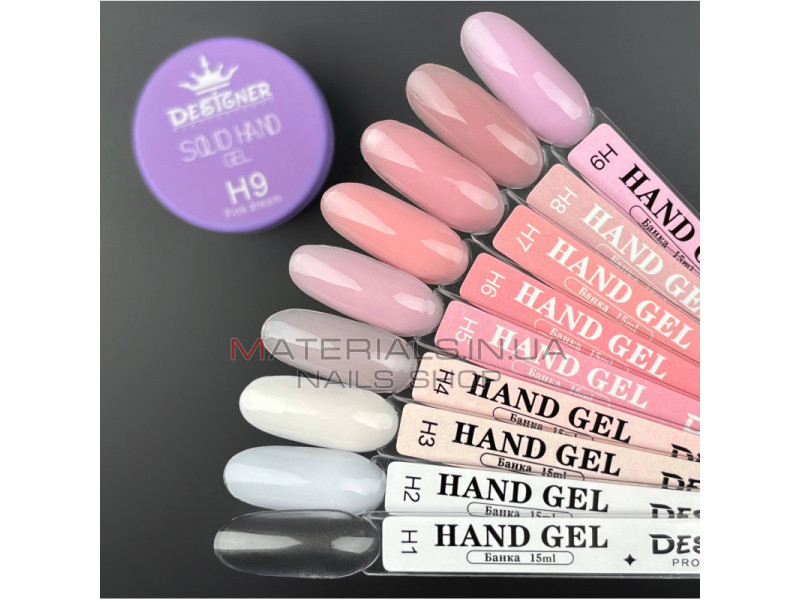 Solid hand gel H6 (15 мл.) Дизайнер - Твердый гель для наращивания, ремонта и дизайна