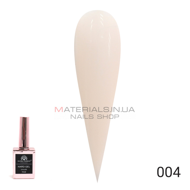 Твердий гель (Hard Gel) 15 мл Global Fashion, 04 Твердий гель (Hard Gel) 15 мл Global Fashion, 04