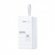 Power Bank 60000 mAh 100W— Remax RPP-650 100W PD+QC Fast charging  — White