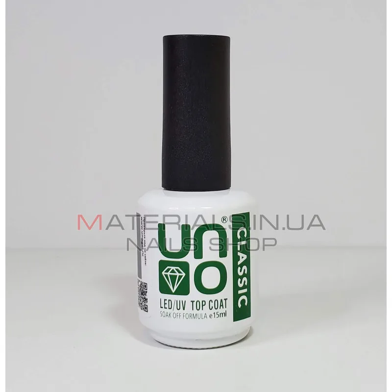 Classic Top UNO (Верхнее покрытие для гель-лака, с липким слоем УНО), 15мл