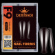 Верхні форми Дизайнер F9 Tapered - Polygel Nail Forms