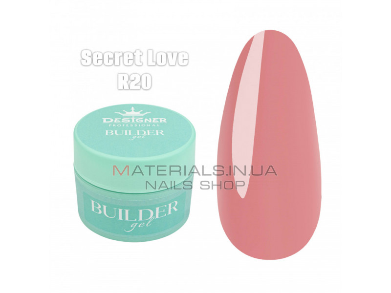 Builder Gel 15 мл., Дизайнер (Моделирующий гель) R20 Secret Love