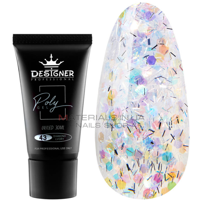Полігель Designer Professional, 30мл. №043 Полігель Designer Professional, 30мл. №043
