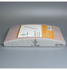 Упаковка пилок Bee Nails - серая, лодочка 150/220 грит (24шт)