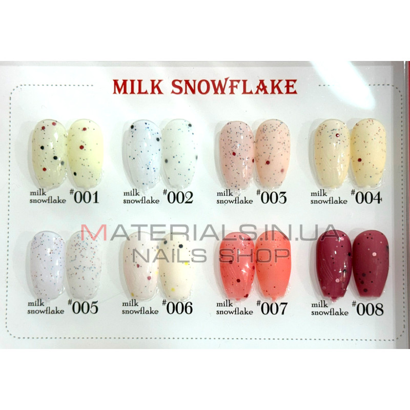 Гель-лак Milk Snowflake Habibi, 12мл