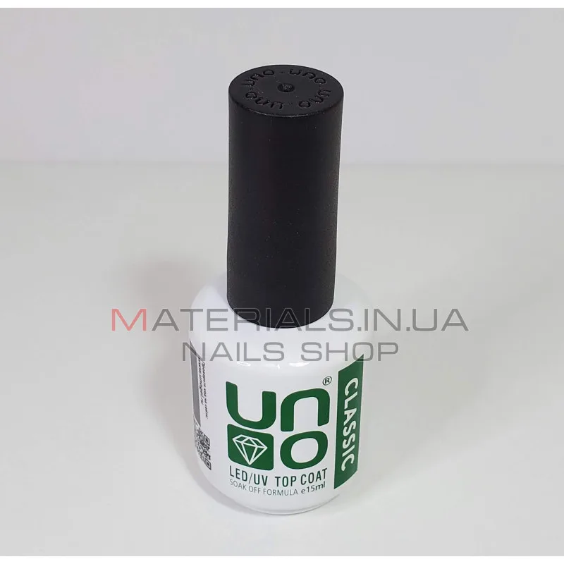 Classic Top UNO (Верхнее покрытие для гель-лака, с липким слоем УНО), 15мл