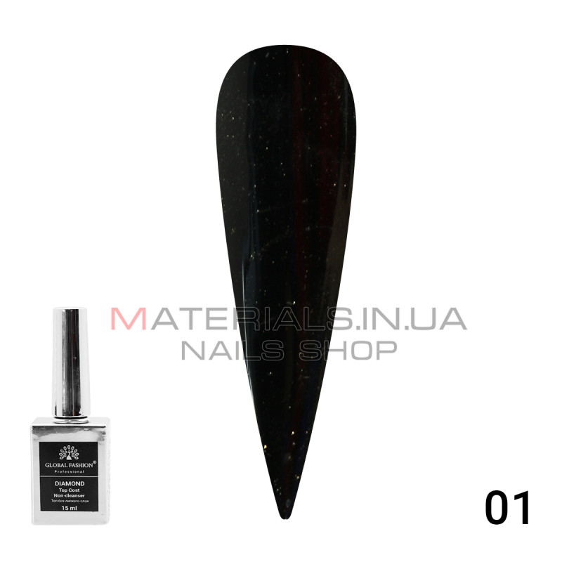 Топ с глиттером  Galaxy Top Coat 01, 15 мл