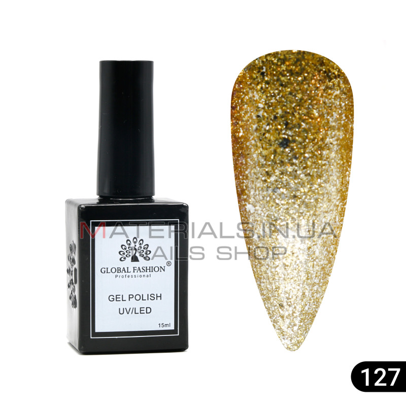 Гель лак Global Fashion, Gel polish 15 ml, 127