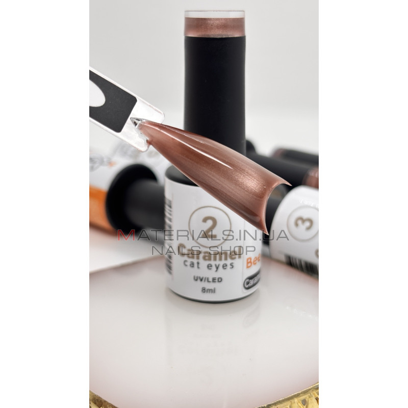 Гель лак Bee Nails Caramel Cat Eyes 02, 8 мл Гель лак Bee Nails Caramel Cat Eyes 02, 8 мл