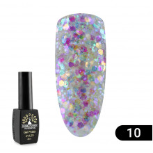 Гель лак Global Fashion Shiny (Пестрота), 8 мл, 10