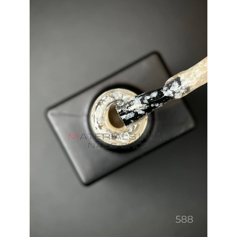 Гель лак Star gel 588 Дизайнер (9мл.) - с хлопьями Юки Гель лак Star gel 588 Дизайнер (9мл.) - с хлопьями Юки