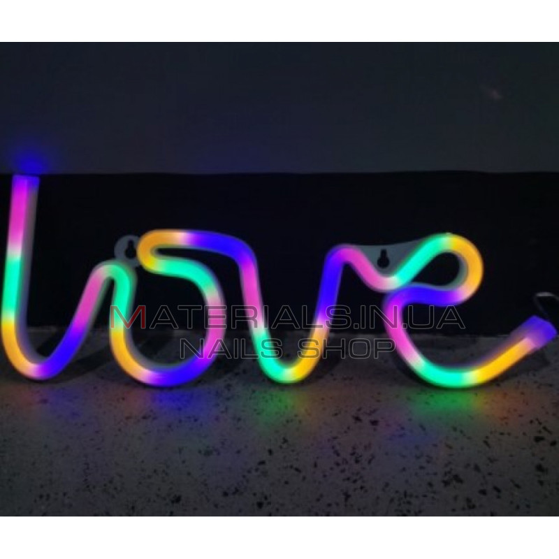 Нічник Neon Sign — Love / Heart Colorful