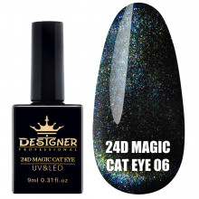 Гель-лак "Кошачий глаз" 24D Magic Cat Eye Designer Professional, 9мл. №06