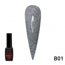 Гель лак Disco Gel Polish, Global Fashion, светоотражающий, 8 мл B01