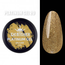 Platinum Gel Гель - платинум Designer Professional с шиммером, 5 мл. №20