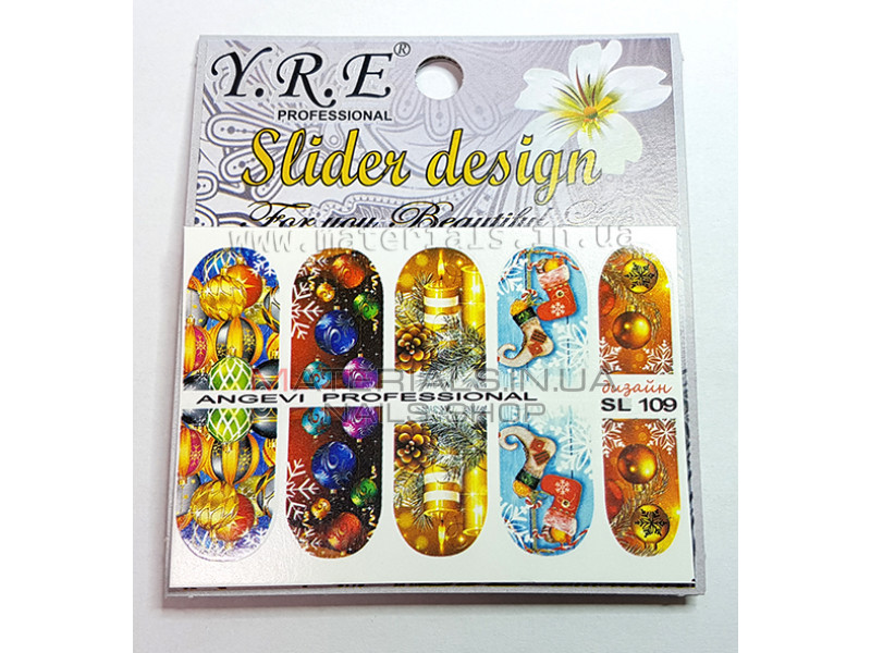 Слайдер-дизайн для нігтів YRE SL-109
