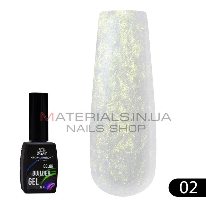 Кольоровий гель для нігтів Color Builder Gel 12 мл, 02