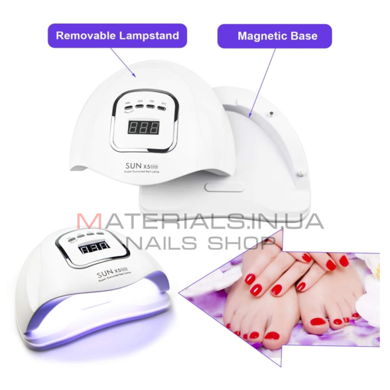 Гібридна лампа UV LED Sun X5 Max 80Вт, (блок 24В 2А)