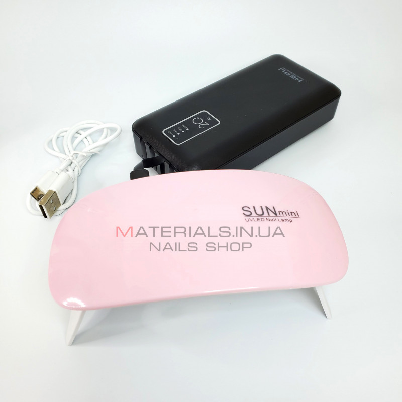 UV LED Лампа Sun mini, 6Вт працює від Power Bank UV LED Лампа Sun mini, 6Вт працює від Power Bank