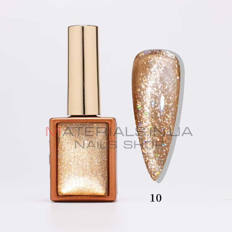 Гель лак кошачий глаз Autumn Whispers Cat Eye, 10