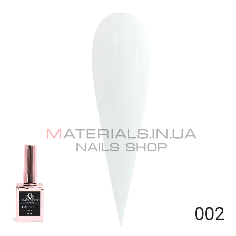 Твердий гель (Hard Gel) 15 мл Global Fashion, 02