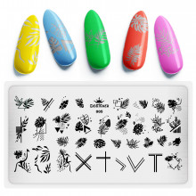 Диск для стемпінгу Designer металевий (12x6 см) №005